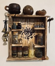 Witches Apothecary Shelf For Herbs Spices Condiments Potions