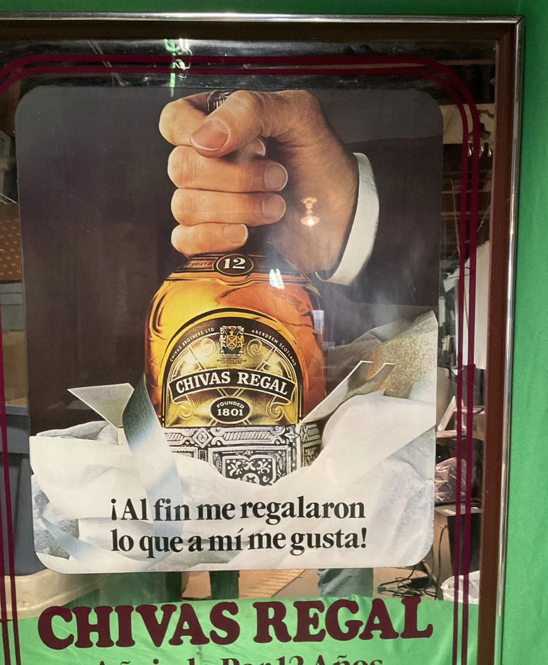 VTG Chivas Regal Hanging Mirror Sign 21” X 29” New With Box. - Image 3 of 4