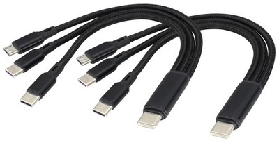 2Pack/20Cm Multi USB Y Splitter Cord USB 2.0 to 2 x +1 x Micro USB Charge wit...