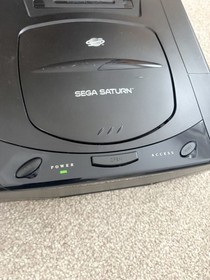 ✅Sega Saturn Game Console Black Mk1 Nice Condition Complete With Sega Rally