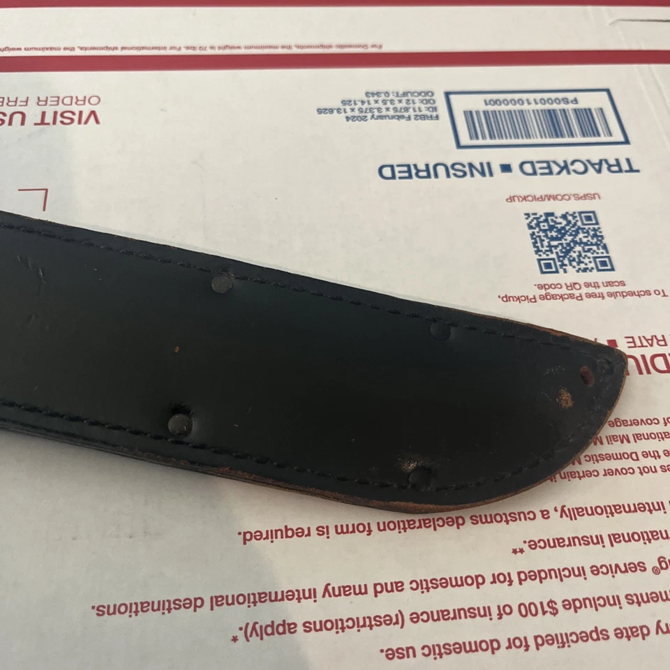 Ontario Marine Combat Fixed Knife 7" 1095HC Steel Blade Black Synthetic Handle - Image 3 of 4