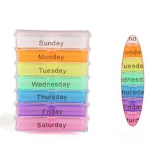 Daily Pill Box Weekly Organizer Case Medicine Storage Travel Holder 7 Day