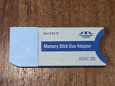 Sony Original MSAC-M2 Memory RARE Stick Duo Adapter Aluminum AUTHENTIC FREE S H