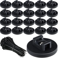 120 Pieces Magnetic Zip Tie Mount Multipurpose Cable Holder Magnets Magnetic ...