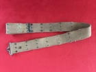 US Military Army WWII WW2 Pistol Canvas Web Belt Khaki