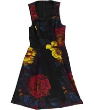 Rachel Roy Womens Floral Fit & Flare Dress, multifloral, S