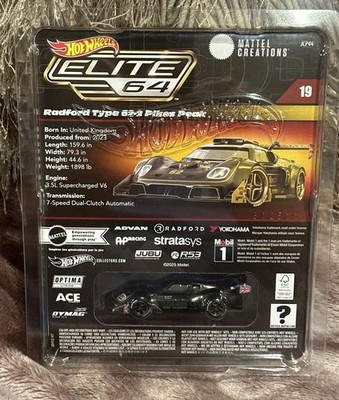 Hot Wheels Elite 64 Radford Type 62-2 Pikes Peak #19 In Hand Ready