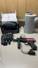 Spyder Pilot ACS Paintball Gun Black/Pink Lot, Untested, No Barrel, Accessories