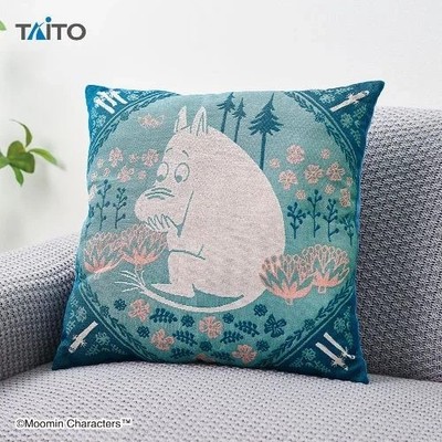 Moomin Gobelin Weave Cushion Pillow BIG 44cm square TAITO New from Japan