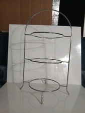 Two Cal-Mil Chrome Arched Frame 3 Tier 20 Dis...