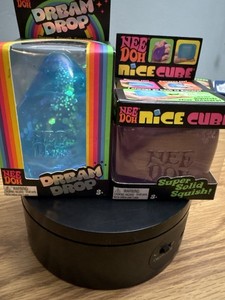 Schylling NeeDoh Lot Dream Drop + Nice Cube Super Solid Squish
