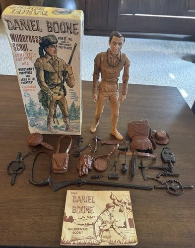 Vintage 1964 Marx Daniel Boone Wilderness Scout #2060 Complete In Box