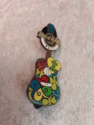 Hard Rock Cafe Bali Hotel Groovy Mantra Guitar Pin