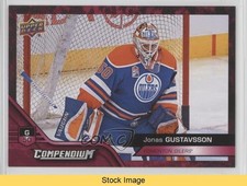 2016-17 Upper Deck Compendium Red Jonas Gustavsson #688 READ w5t