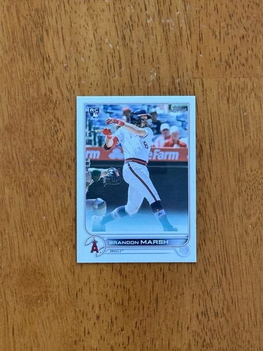 2022 Topps Factory Set photo variation card BRANDON MARSH 243 Los Angeles Angels