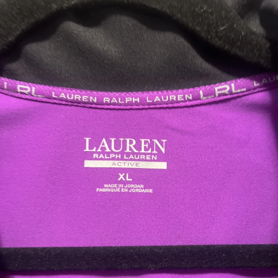 Chaleco activo Lauren Ralph Lauren LRL para mujer X- grande púrpura cremallera completa ropa deportiva Foto 3 de 4