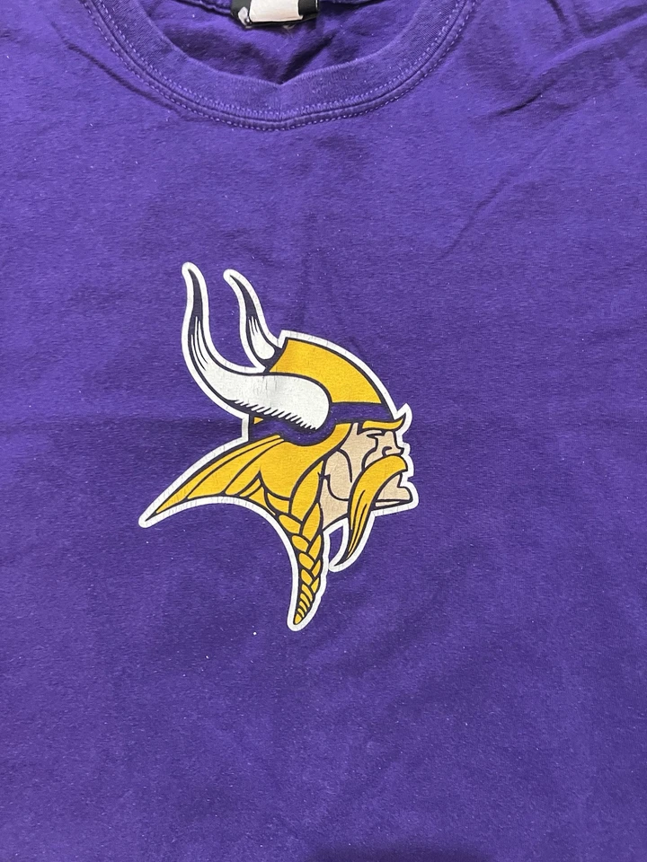 Camiseta Púrpura Vintage Vikings #69 Jared Allen Reebok NFL Talla Grande Foto 4 de 4