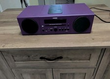 Yamaha MCR-042 Micro Component System Purple Tested Sounds Great Read