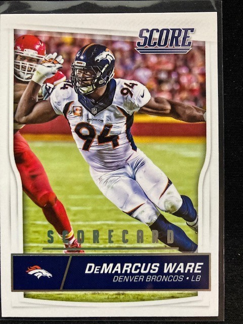2016 Panini Score Football Scorecard - #103 - DeMarcus Ware - Denver Broncos