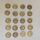20 Silver Quarters, $5 face, Actual coins shown in photos.