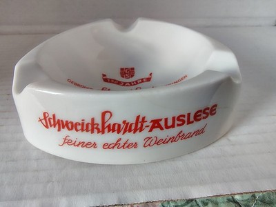Vintage Seltmann Weiden Porcelain Ashtray Schweickhardt Weinbrand Germany As Is