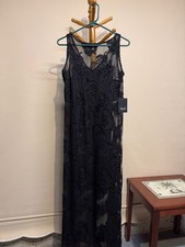 Women’s Simply Vera Wang Black Spring Summer Maxi Dress NWT