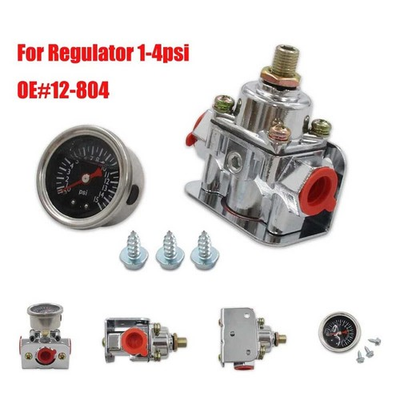 #ad #ad Fuel Pressure Regulator with Gauge for Carburetor Carb 1 4 PSI 12 804 USA $36.79