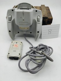 Sega Dreamcast Official White Controller HKT-7700 w/ VMU Memory Card READ DESC