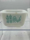 Vintage Pyrex White Blue Bakeware Rooster Design Casserole Dish Bowl Lot Of 5