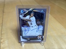 ETHAN FREY 2025 BOWMAN CHROME DRAFT 1ST AUTOGRAPH ASTROS AUTO