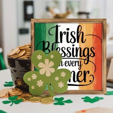 St Patricks Day Gift Wooden Plaque Irish Blessings Every Hour Design For Friends