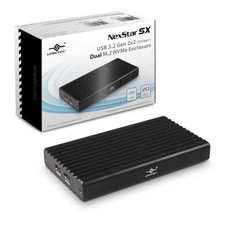 Vantec Thermal Technologies NST-262C3 USB 3.2 Gen2x2 20Gbps Dual M.2 NVMe Enc...