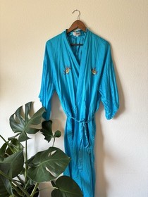 Esme Unisex Vintage 80&rsquo;s Kimono Robe Dragon Embroidery, 100% Silk
