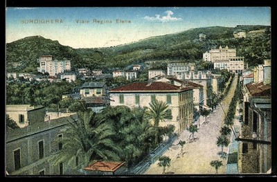Ansichtskarte Bordighera, Viale Regina Elena 
