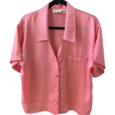 Vintage Victoria  s Secret Gold Label Oversized Silky Sleep Shirt Size Medium