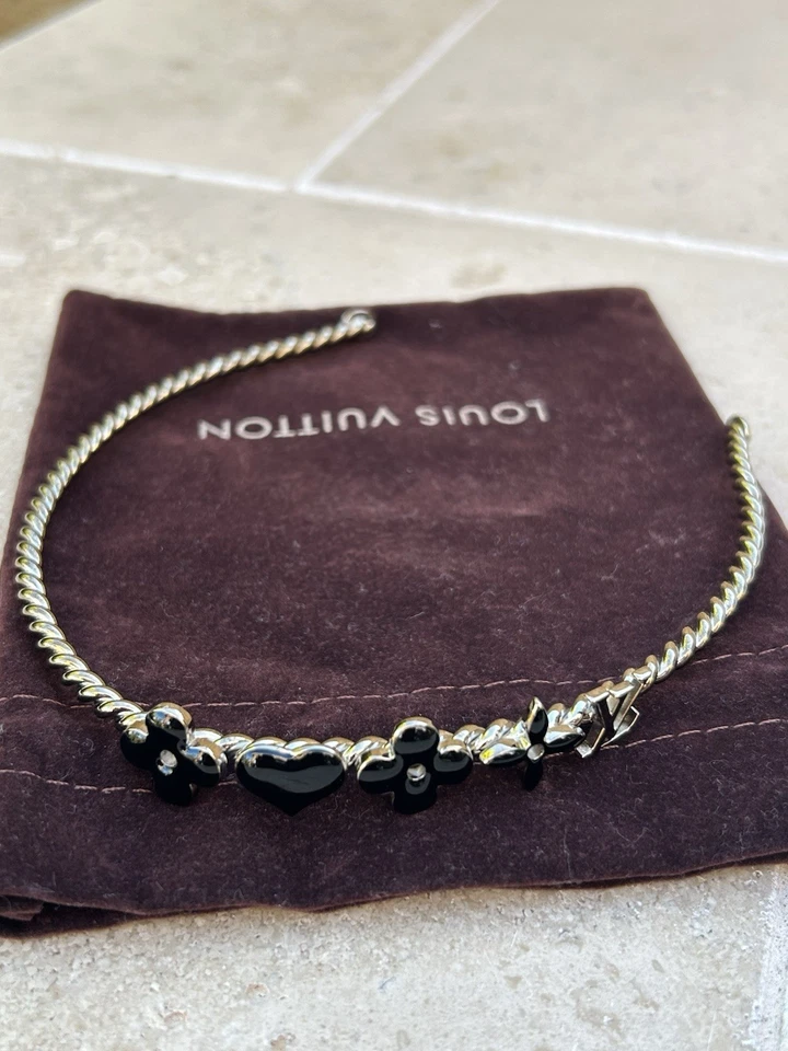 Authentic Louis Vuitton Silver Rope & Black Motif’s Headband-Vintage-Very Rare - Image 2 of 4