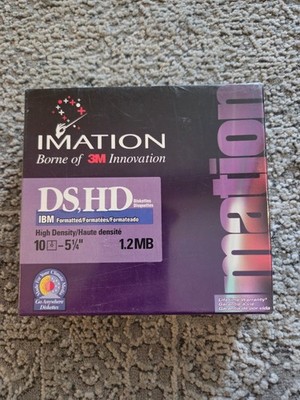 Imation 5 1/4'' Floppy Disks - Pack of 10 - Unopened and Sealed