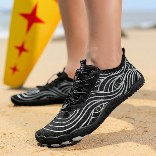 Badeschuhe Damen Herren Wasserschuhe Schwimmschuhe Schnelltrocknende Aquaschuhe - Bild 18 von 24