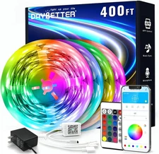 DAYBETTER Led Strip Lights 400 ft (4 Rolls of 100 ft) Color 400FT, Multicolor 