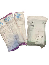 Set of 100-count pack of Motif Medical Breastmilk Storage Bags and 3- Frida Mom