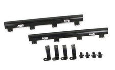 Msd Ignition 2722 Fuel Rails Msd Atomic Efi Billet Aluminum Black