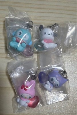 Sanrio Characters Meijirushi Accessory Emokyun 4pc Set Mini Charms Capsule Toy