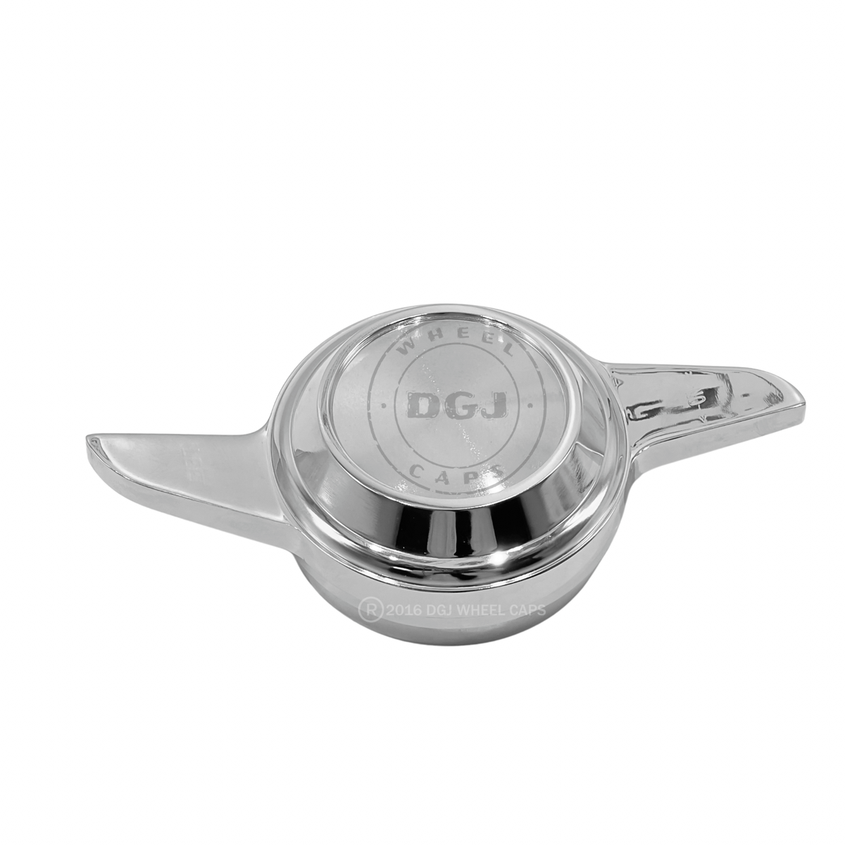 Single (LEFT) 2 Bar Cut Chrome Knockoff Spinner for Lowrider Wire
