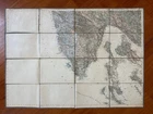 ANTIQUE map card map ISTRIA ROVINJ POLA LUXINO CHERO KUK gostiona oster