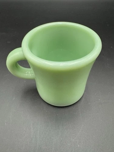 Vintage Fire King Jadeite Mug w/ C Handle Oven Ware 19