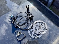 Shimano M525 Hydraulic Disc Brake Set - Inc Both Rotors And Bolts