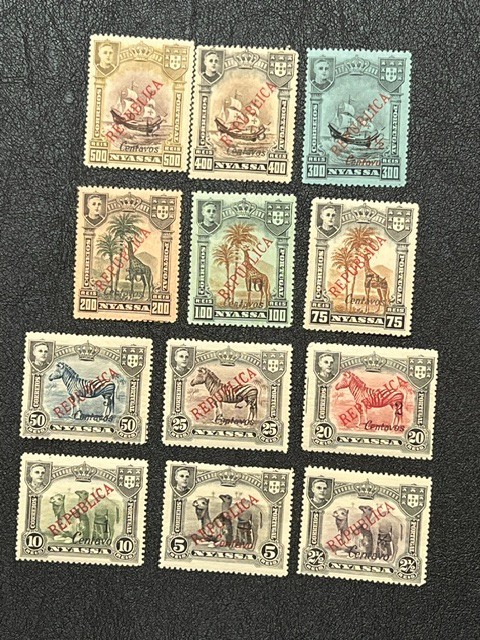 NYASSA 1921 Collection of Surcharges Mint H 2Y264A