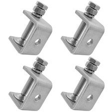 025mm Mini Stainless Steel C Clamps For Mounting 4pcs Heavy Duty Woodworking U C