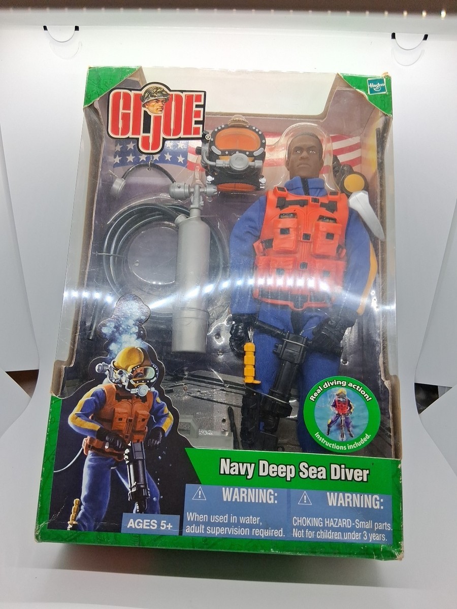 再値下げしました【新品未開封】G.I.ジョー ディープシーダイバー ハズブロ製 HTF/RARE G. I. JOE AFRICAN AMERICAN NAVY DEEP SEA DIVER HASBRO