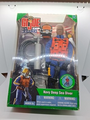 GI JOE DEEP SEA DIVER ディープシーダイバー 35周年版 HTF/RARE G. I. JOE AFRICAN AMERICAN NAVY DEEP SEA DIVER HASBRO